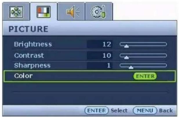 BENQ FP92E - Picture menu - 1