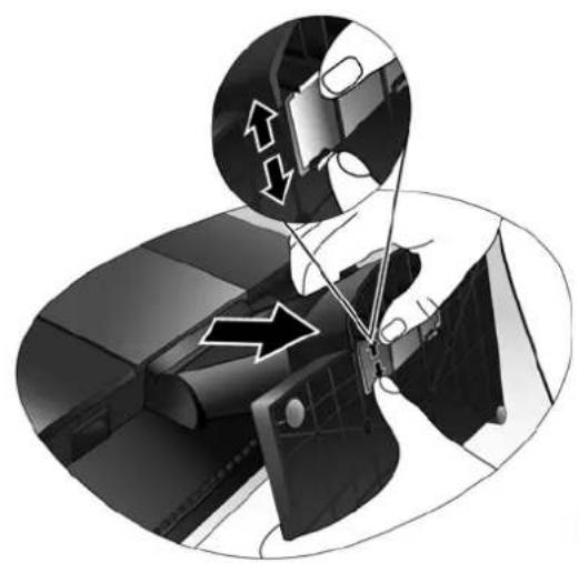 BENQ FP92E - How to detach the stand base - 3