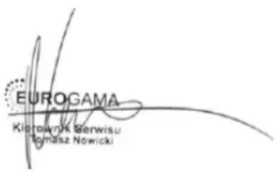 EUROGAMA Kierownik Berwisu Tomasz Nowicki