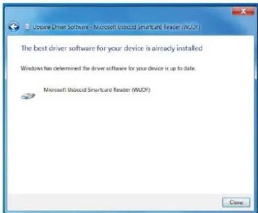 Update Driver Software - Microsoft Uzbek Smartcard Reader (WUDF) The best driver software for your device is already installed Windows has determined the driver software for your device is up to date. Microsoft Uzbek Smartcard Reader (WUDF) Close