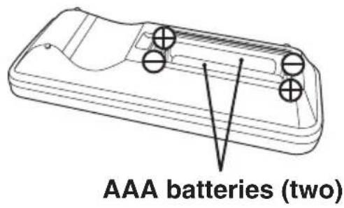 AAA batteries (two)