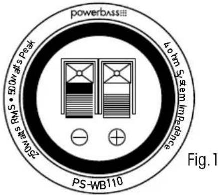 PowerBass PS-WB110 - WIRING AND CONNECTIONS - 1