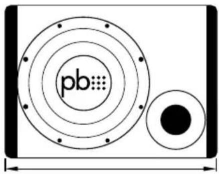 PowerBass PS-WB110 - ENCLOSURE DIMENSIONS AND SPECIFICATIONS - 3