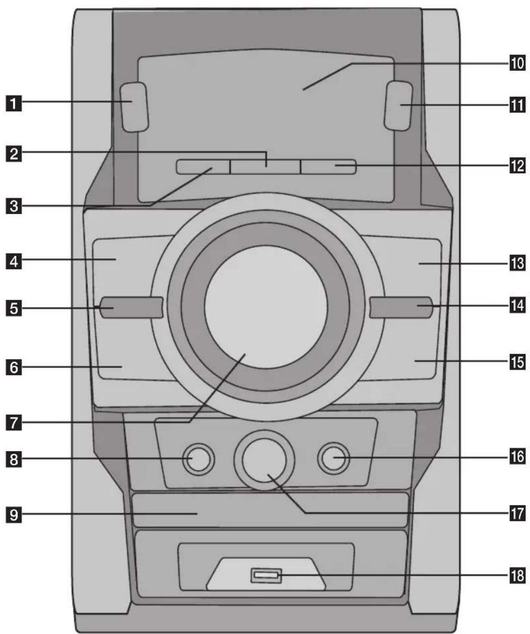 LG RAD125 - Přední panel - 1