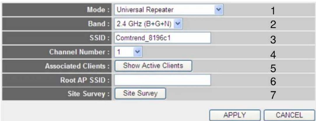 Comtrend WR-5882 - Setup procedure for 'Universal Repeater' - 1