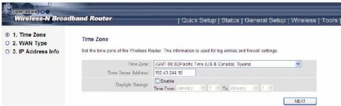 Comtrend WR-5882 - 2-2-4 Router IP address lookup - 6
