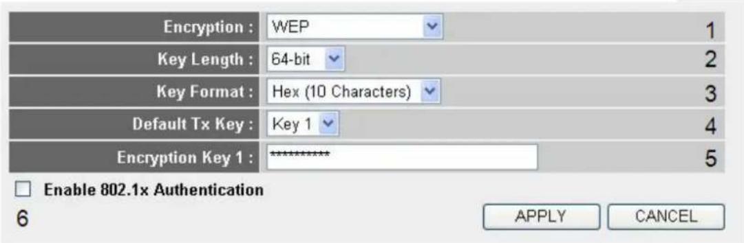 Comtrend WR-5882 - WEP - Wired Equivalent Privacy - 1