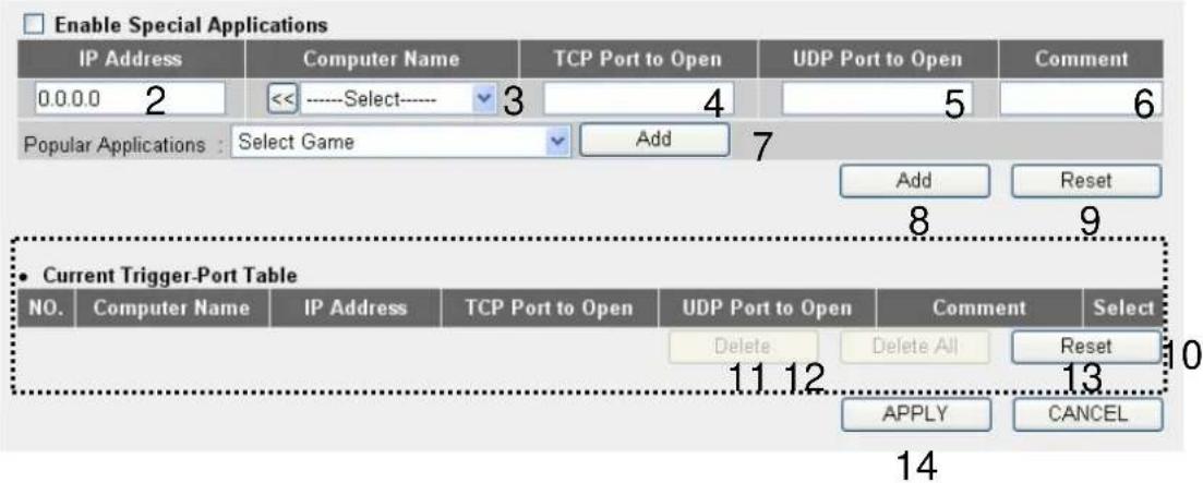 Comtrend WR-5882 - 3-2-4 Port Mapping for Special Applications - 1