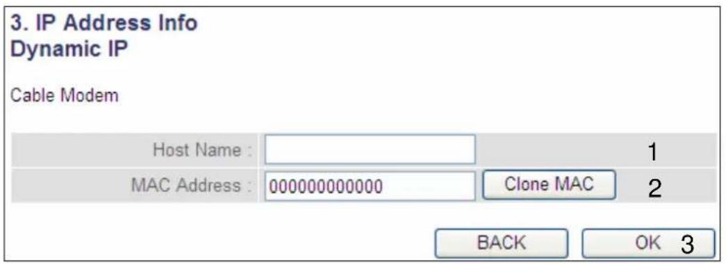 Comtrend WR-5882 - 2-5-1 Setup procedure for 'DHCP': - 1