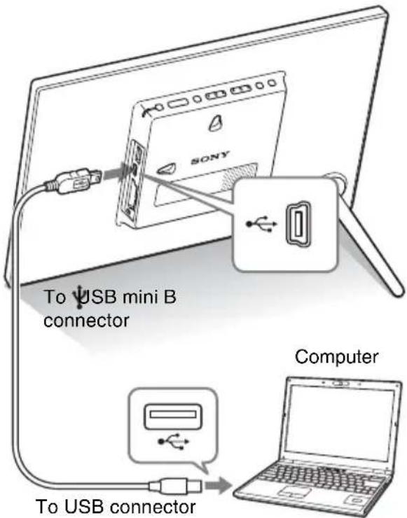 To USB mini B connector Computer To USB connector