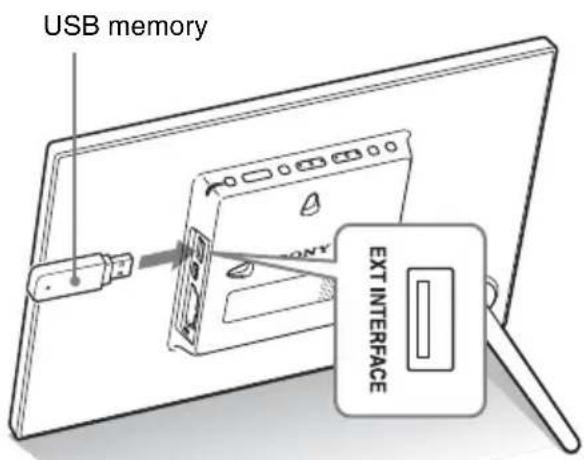 USB memory EXT INTERFACE