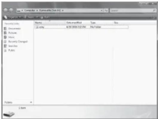 Computer > Renewable Disk (RIS) My Favorites Links Documents Pictures Music Recently Changed Search Public Name Data modified Type Size copy 8/20/2006 3:52 PMI File Folder Folders 1 item