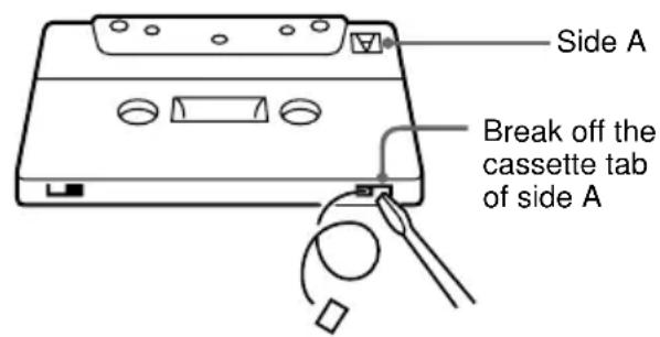 SONY MHC-ZX30AV - To save a tape permanently - 2