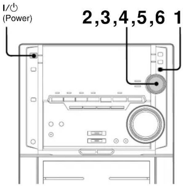 SONY MHC-ZX30AV - Step 3: Setting the time - 1