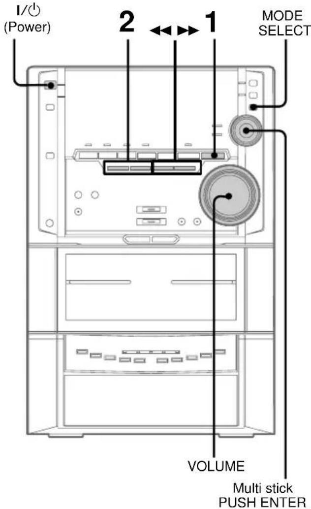 SONY MHC-ZX30AV - — Preset Tuning - 1