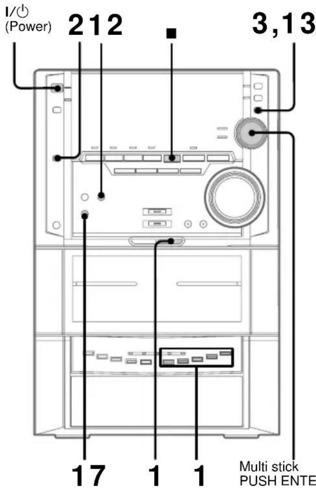 SONY MHC-ZX30AV - Recording a CD by specifying track order - 1