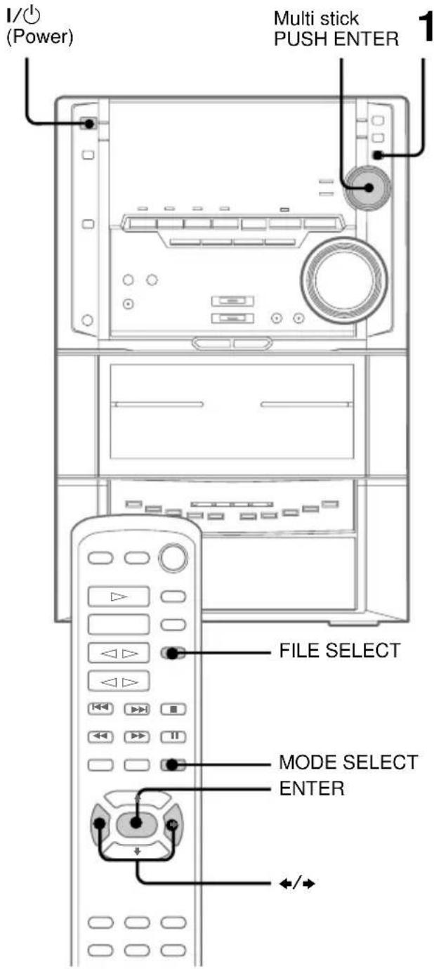 SONY MHC-ZX30AV - Selecting the effect from the music menu - 1