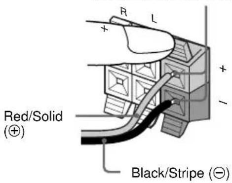 SONY MHC-ZX30AV - Connect the center speaker. - 1