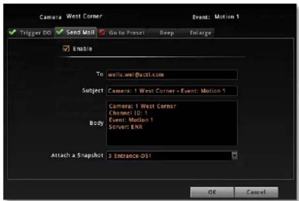ACTi ENR-110 - - Send Mail - 1