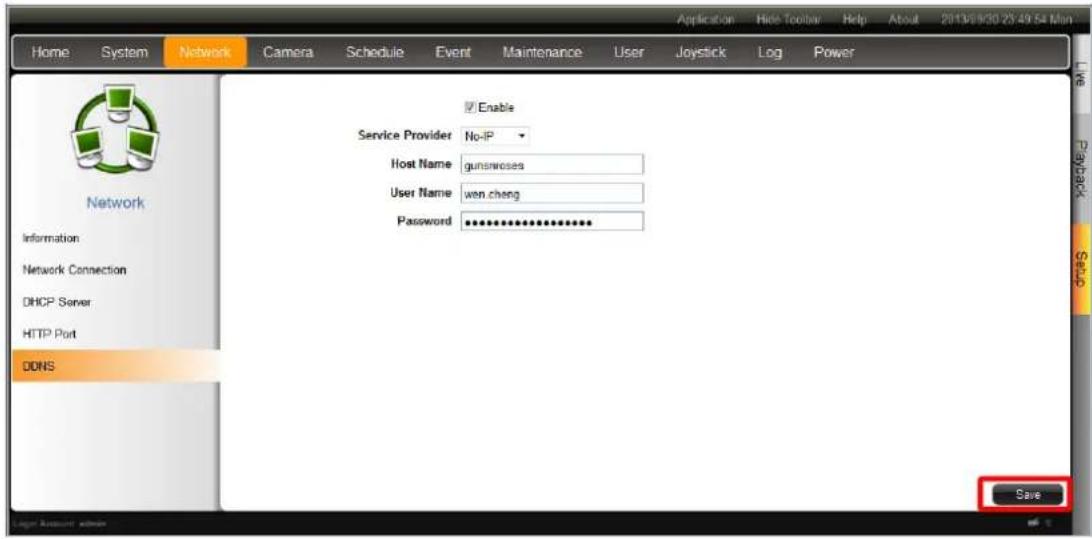 ACTi ENR-110 - Enable DDNS Service - 1