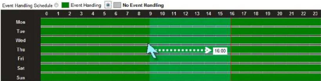 ACTi ENR-110 - Set the Event Handling Schedule - 1