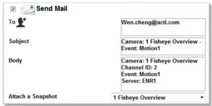 ACTi ENR-110 - - Send Mail - 1