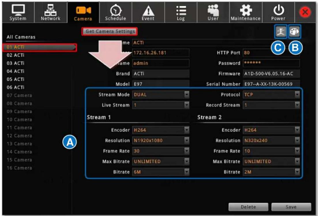 ACTi ENR-110 - Change Camera Settings - 1