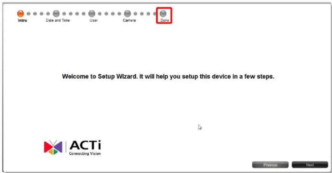 ACTi ENR-110 - Setup Wizard - 1