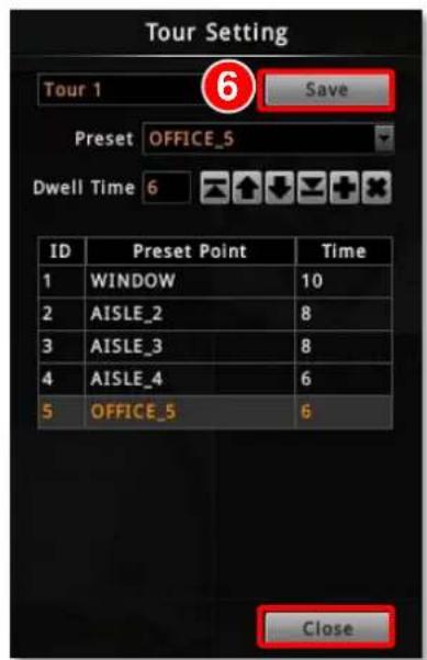 ACTi ENR-110 - Edit PTZ Preset Tour - 2