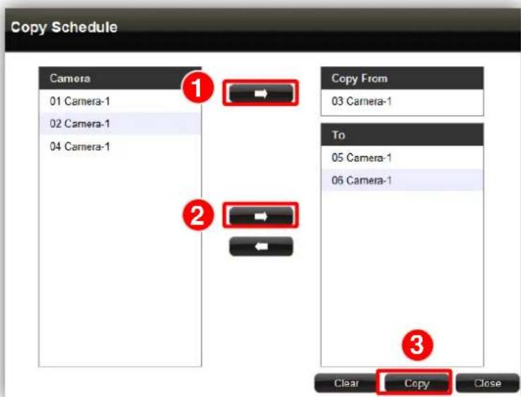 ACTi ENR-110 - Copy Schedule - 1