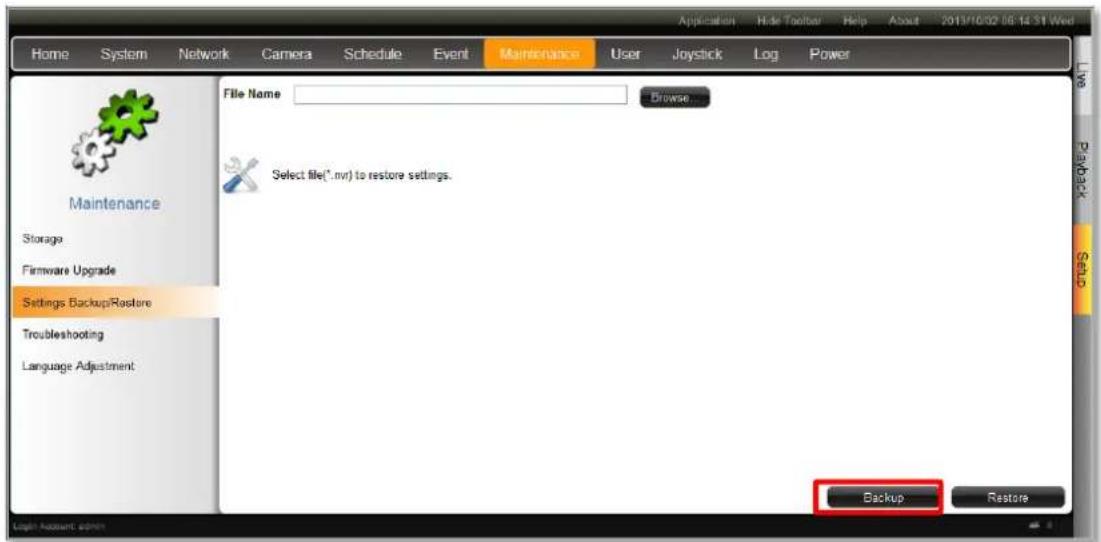 ACTi ENR-110 - Backup - 1