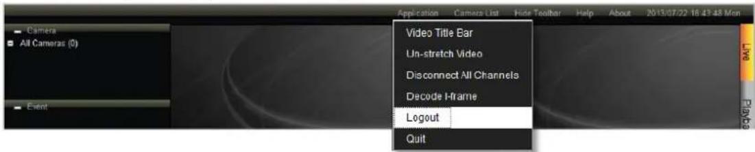 ACTi ENR-110 - Log Out - 1