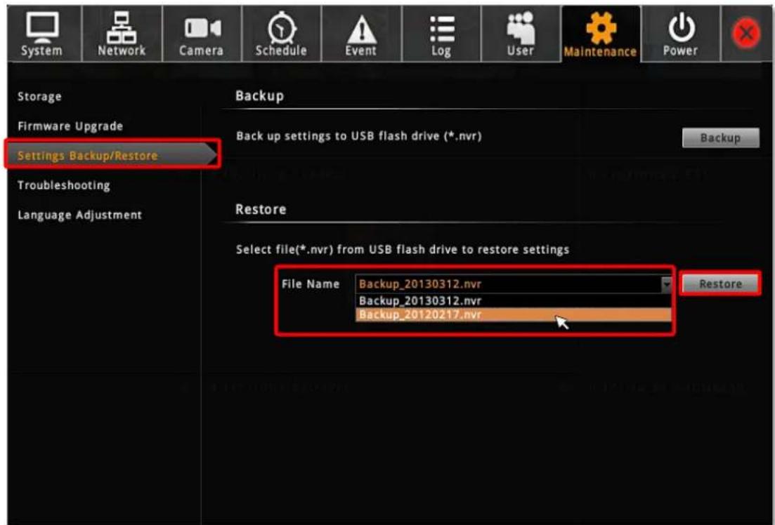 ACTi ENR-110 - Restore - 1