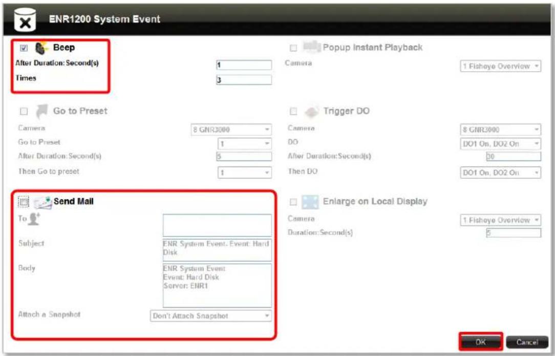 ACTi ENR-110 - Set System Event rule - 2
