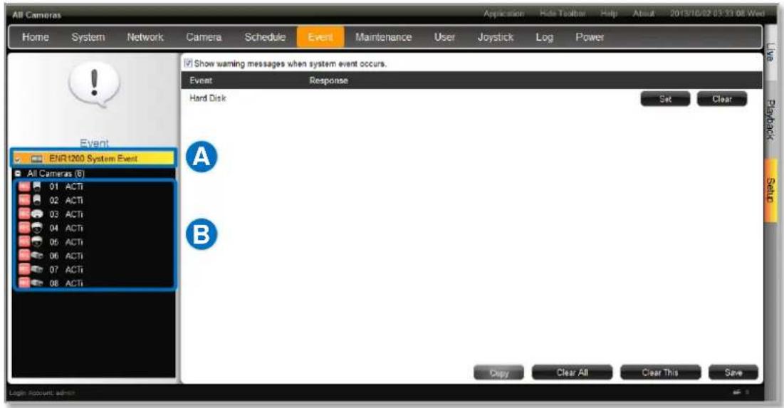 ACTi ENR-110 - Set Event Rules - 1