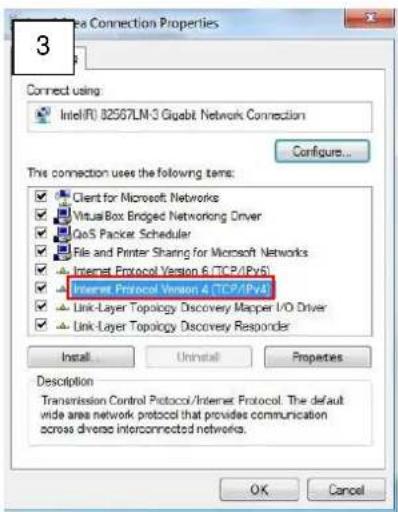 ACTi D42A - Manually adjust the IP address of the PC: - 3