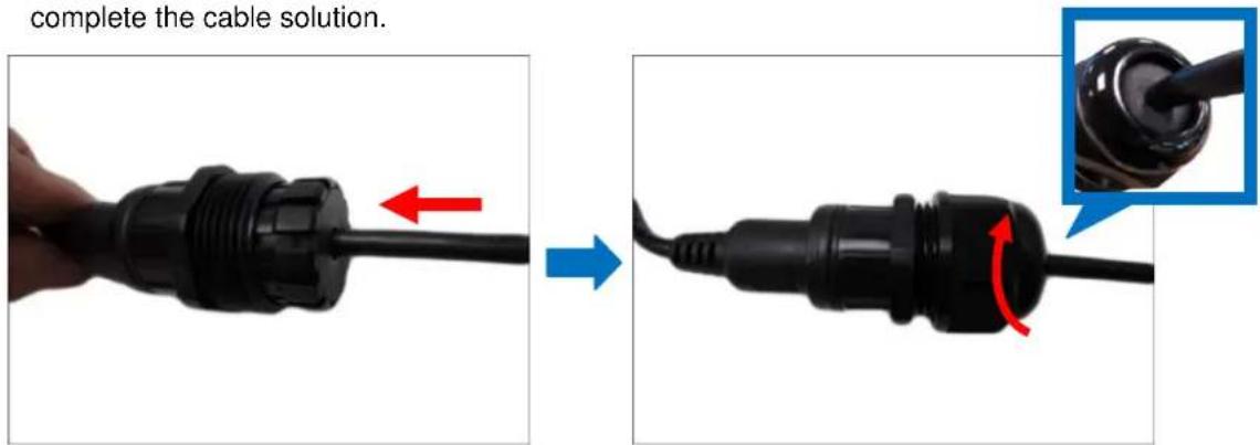 ACTi D42A - How to Use the Cable Gland - 15