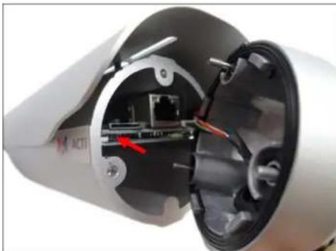 ACTi D42A - How to Reset the Camera - 2