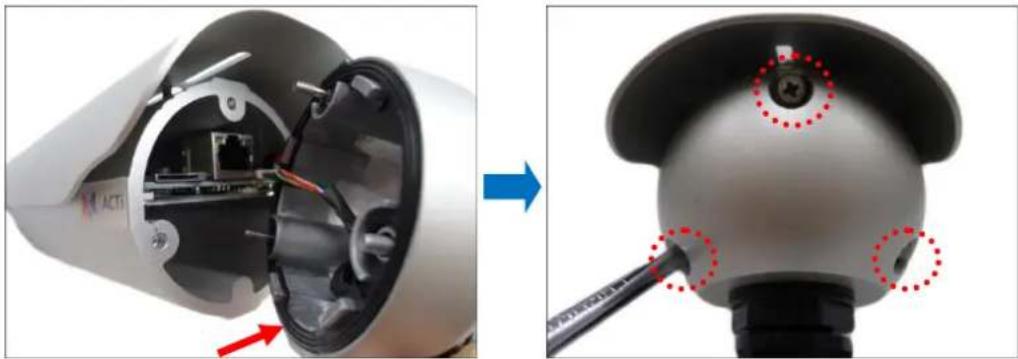 ACTi D42A - How to Insert the Memory Card - 3