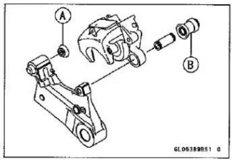 KAWASAKI Z900 (2016) - Rear Caliper Dust Boot and Friction Boot Damage Inspection - 1