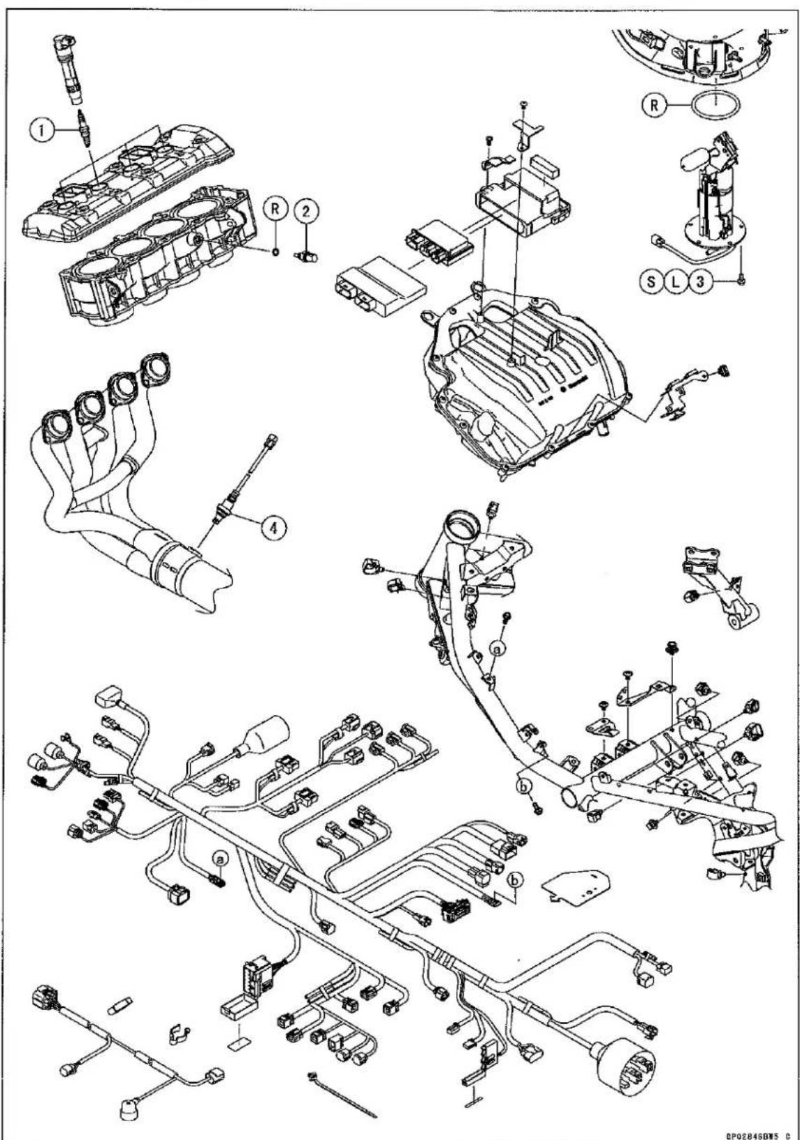 KAWASAKI Z900 (2016) - Exploded View - 1