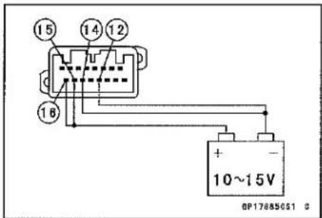 KAWASAKI Z900 (2016) - Check 3-9: Red Warning Indicator Light (LED) Inspection (Oil Pressure Warning) - 1