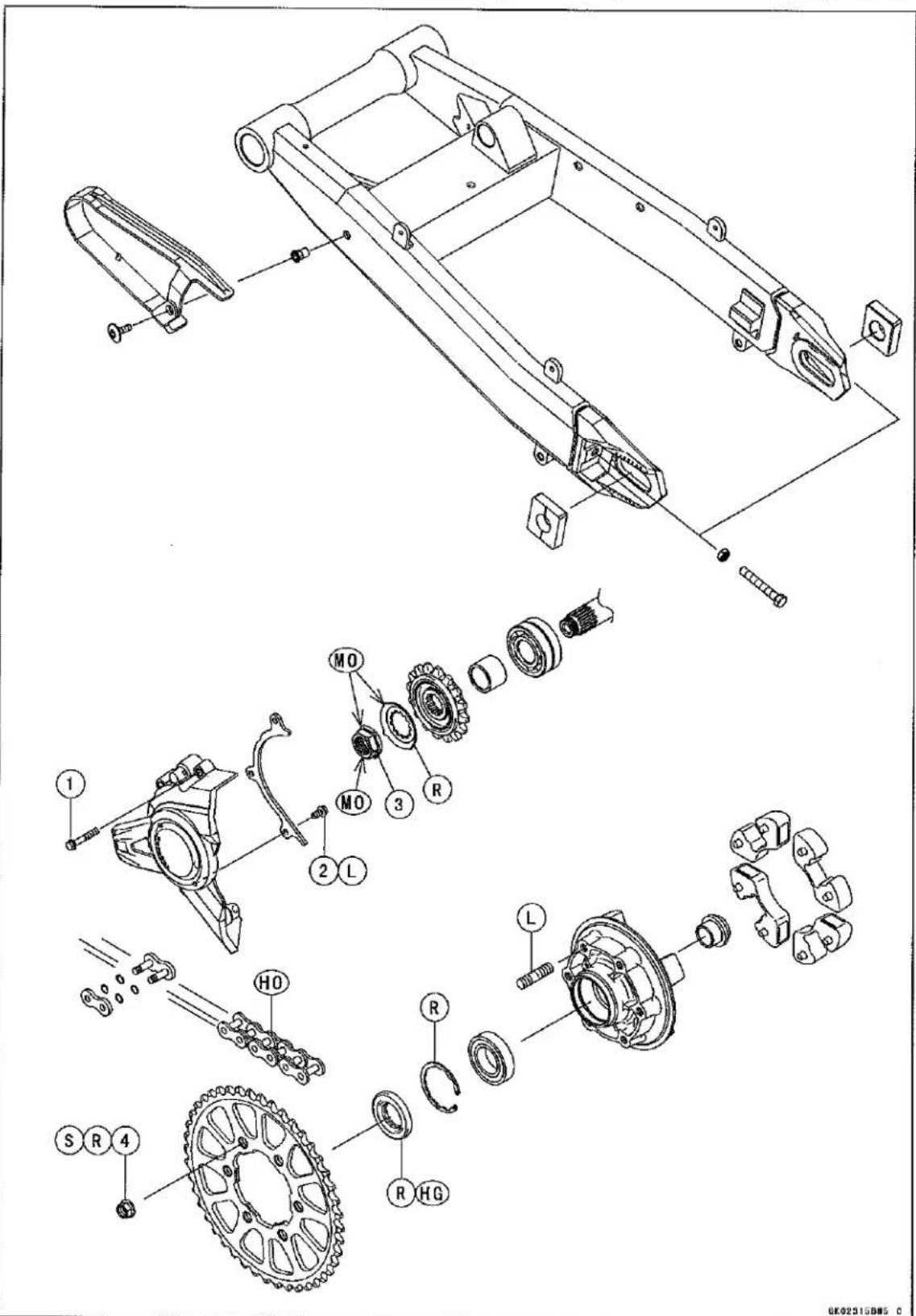 KAWASAKI Z900 (2016) - Exploded View - 1