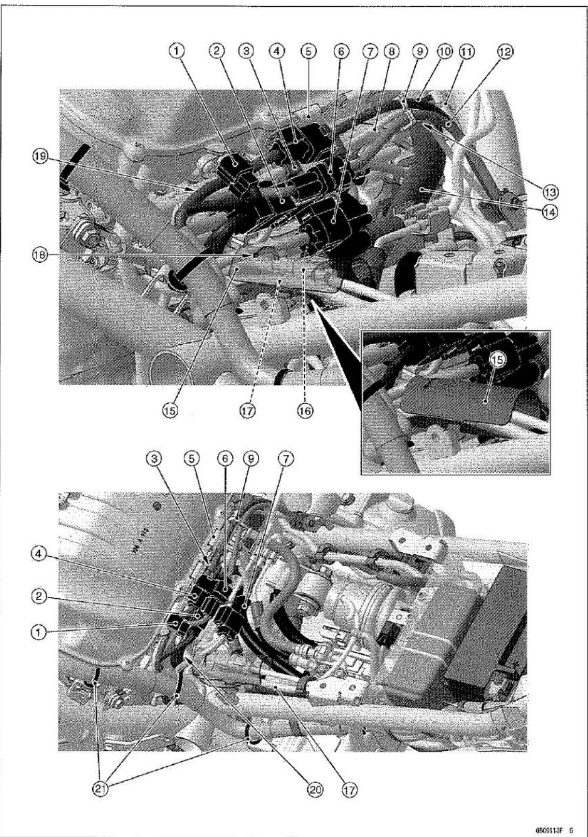 KAWASAKI Z900 (2016) - Cable, Wire, and Hose Routing - 1