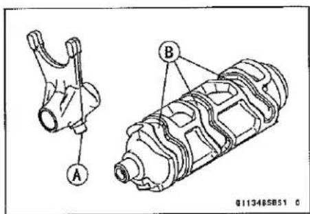 KAWASAKI Z900 (2016) - Shift Fork Guide Pin/Drum Groove Wear Inspection - 1