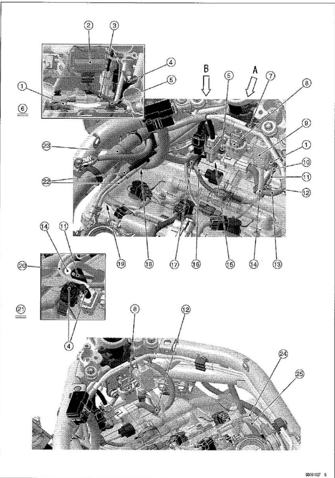 KAWASAKI Z900 (2016) - Cable, Wire, and Hose Routing - 1