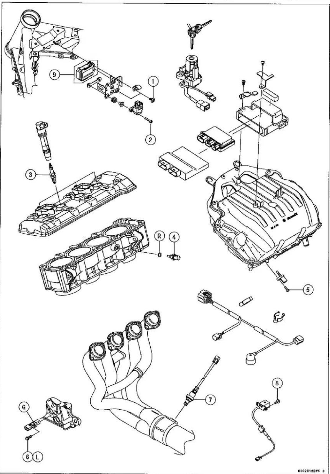 KAWASAKI Z900 (2016) - Exploded View - 1