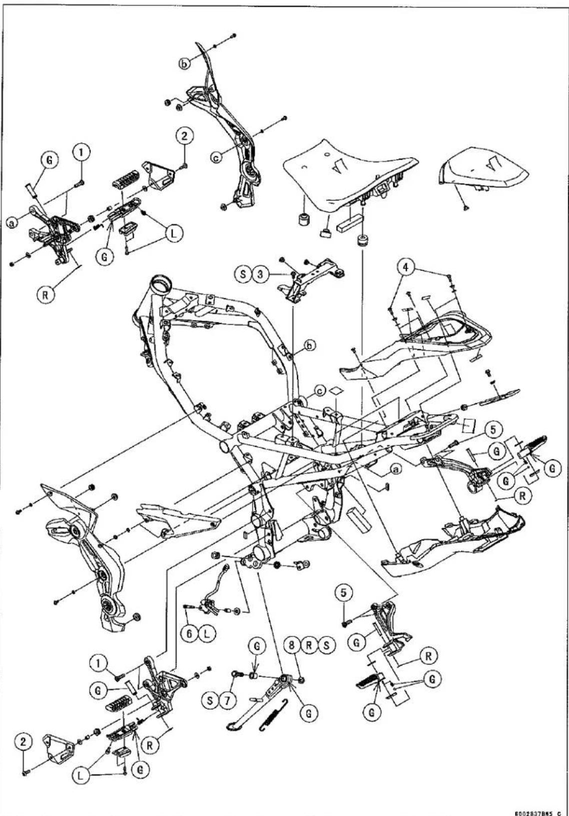 KAWASAKI Z900 (2016) - Exploded View - 3