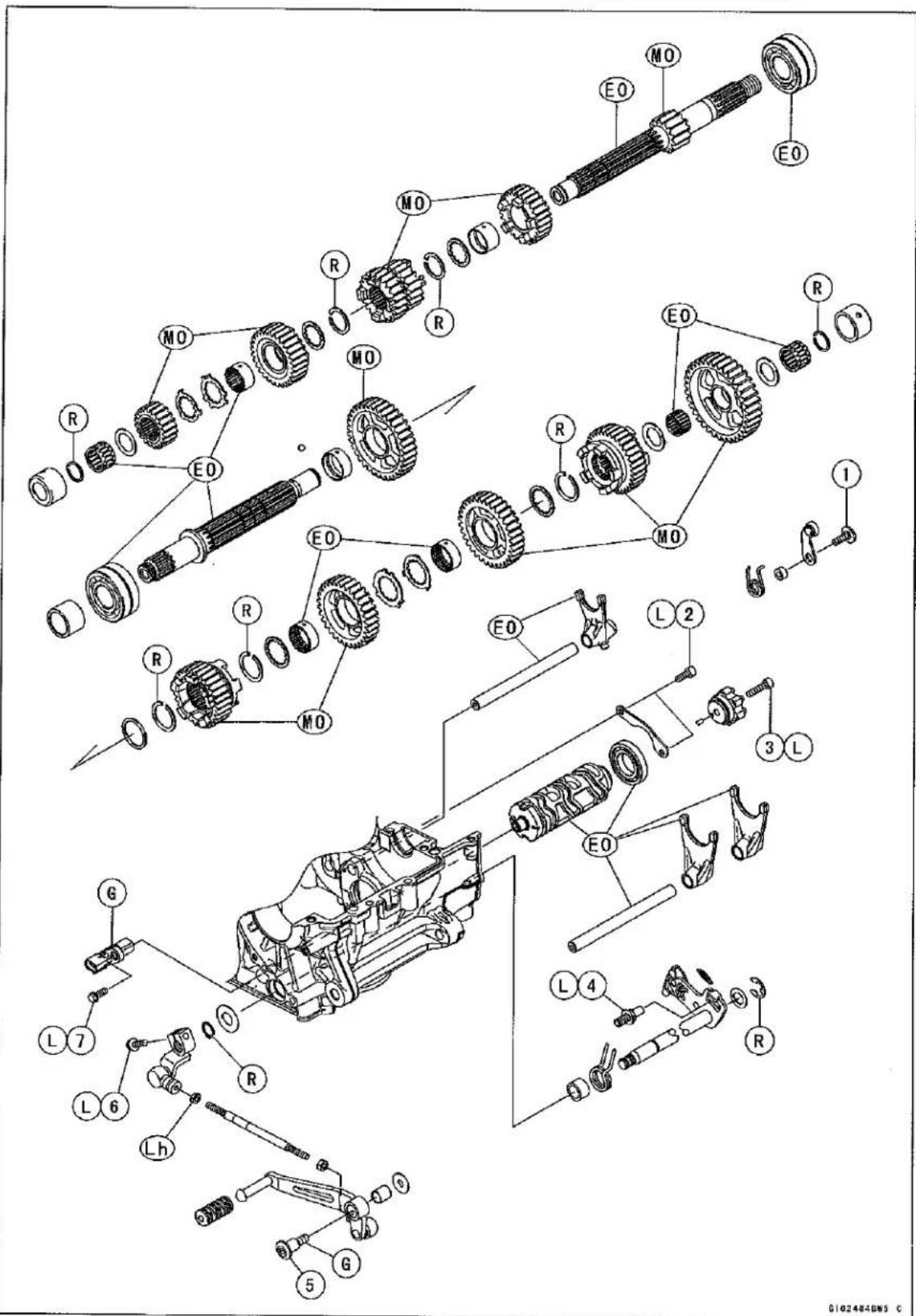 KAWASAKI Z900 (2016) - Exploded View - 1