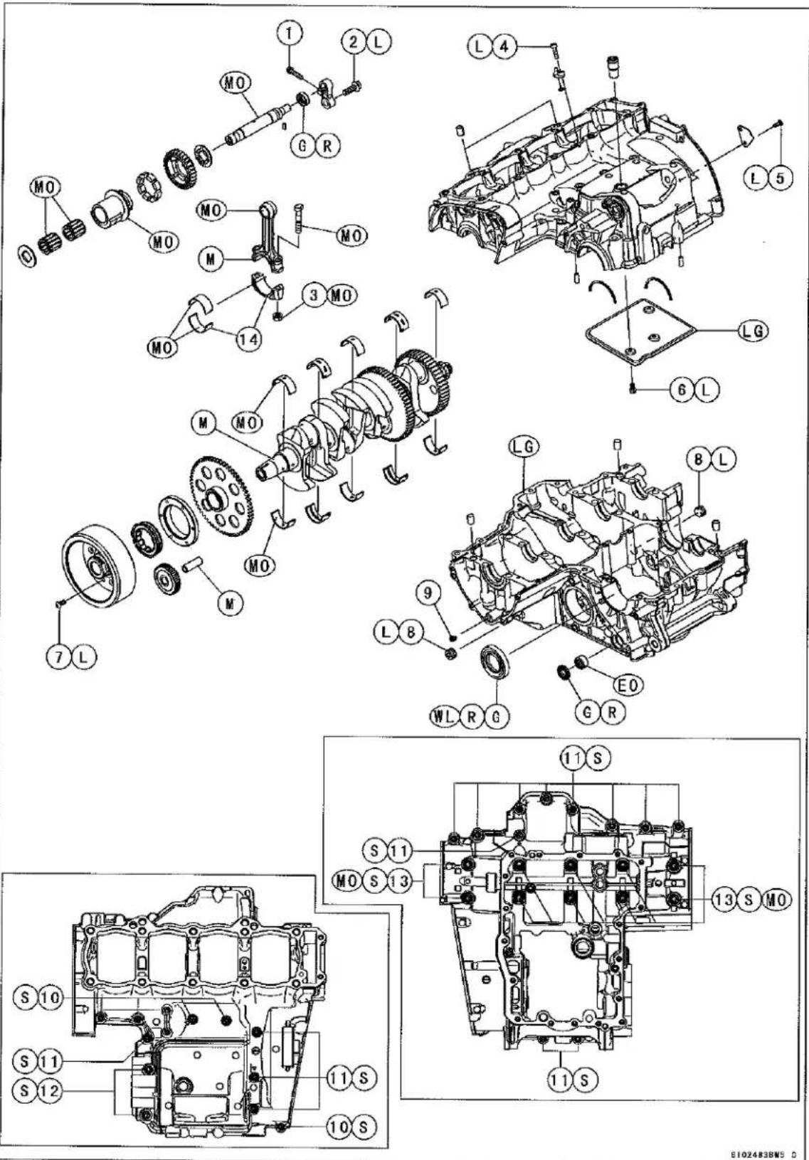KAWASAKI Z900 (2016) - Exploded View - 1